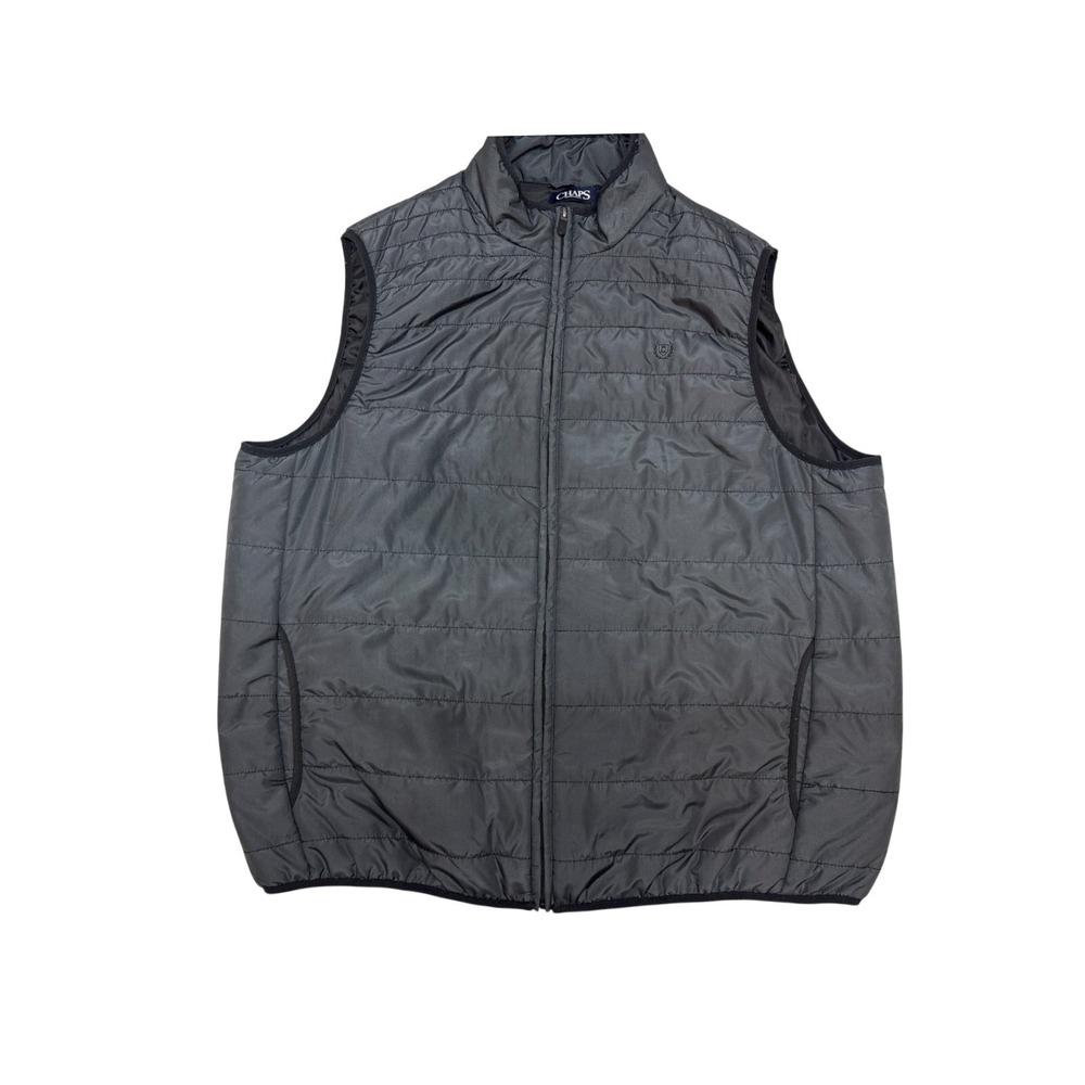 Chaps vest jacket Men's size 2XB gray